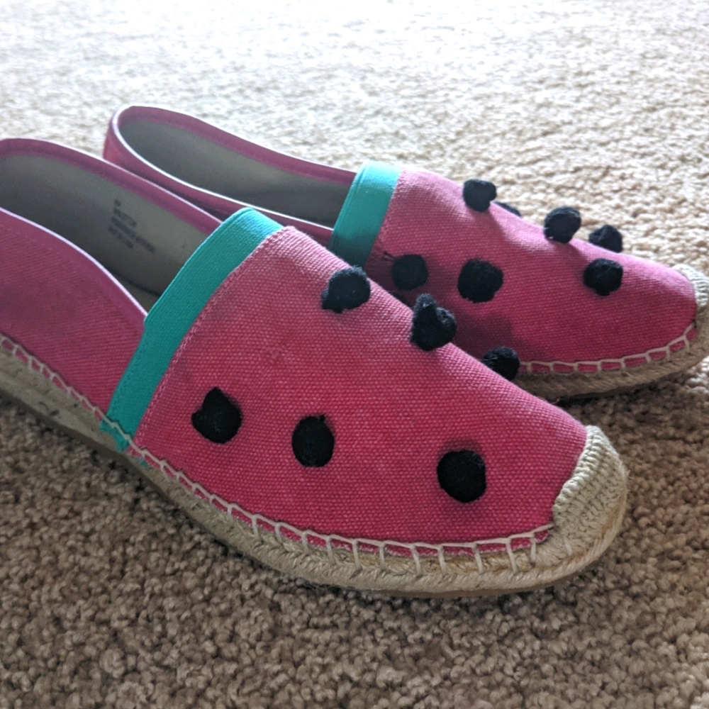 Watermelon shoes, fun for the summer